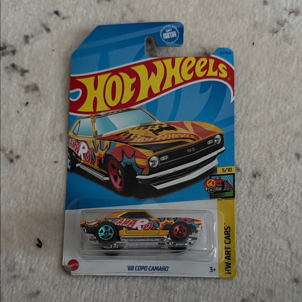 '68 Copo Camaro Toy Car - Vibrant Multicolor